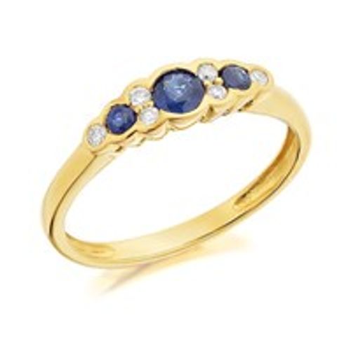 9ct Gold Sapphire And Diamond...