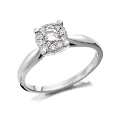 9ct White Gold Diamond...