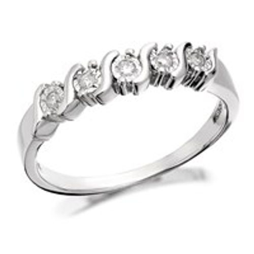 9ct White Gold Five Stone...