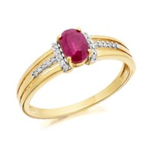 9ct Gold Ruby And Diamond...