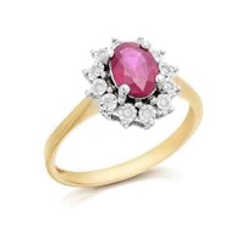 9ct Gold Ruby And Diamond...