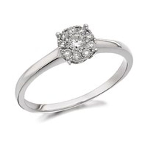 9ct White Gold Diamond...