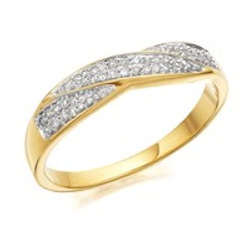 9ct Gold Diamond Crossover...