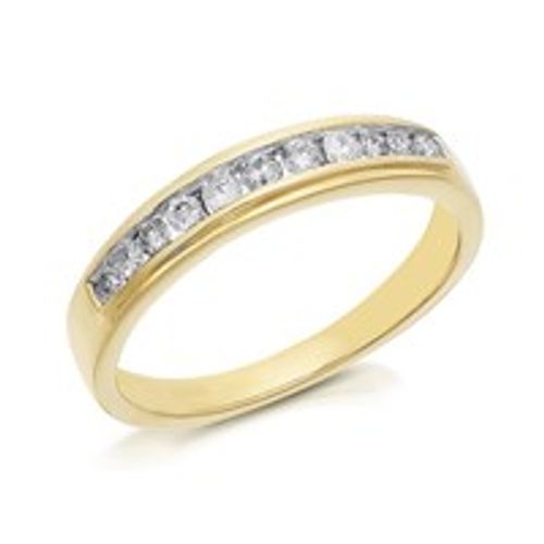 9ct Gold Diamond Half...