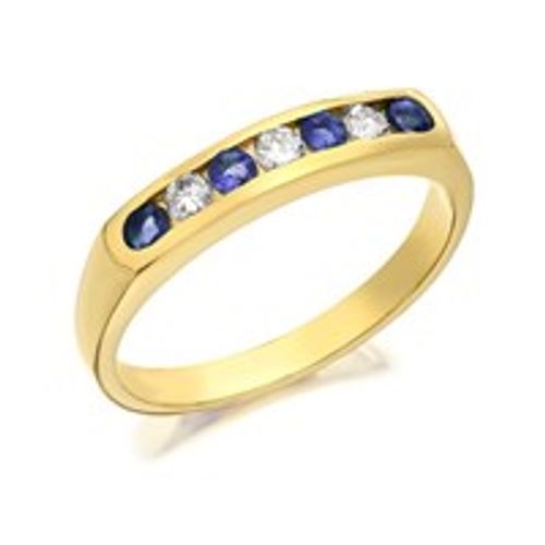 9ct Gold Diamond And Sapphire...