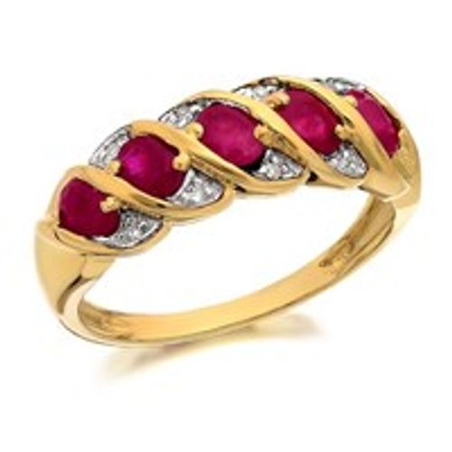 9ct Gold Ruby And Diamond...