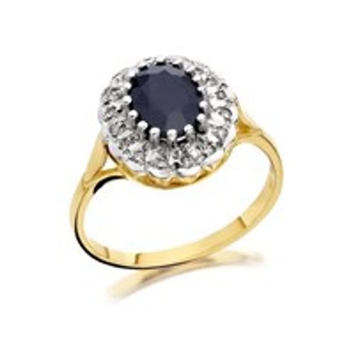 9ct Gold Sapphire And Diamond...