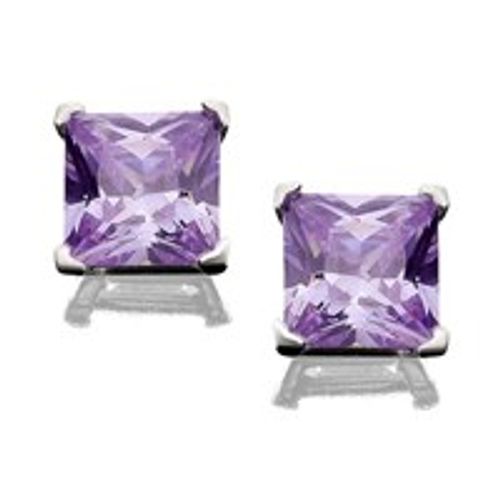 Silver Square Lavender Cubic...