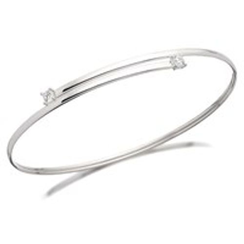 Silver Cubic Zirconia Bangle...