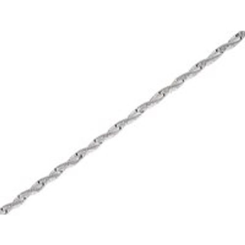 Silver 2mm Wide Twisted Chain - 18in - F8870