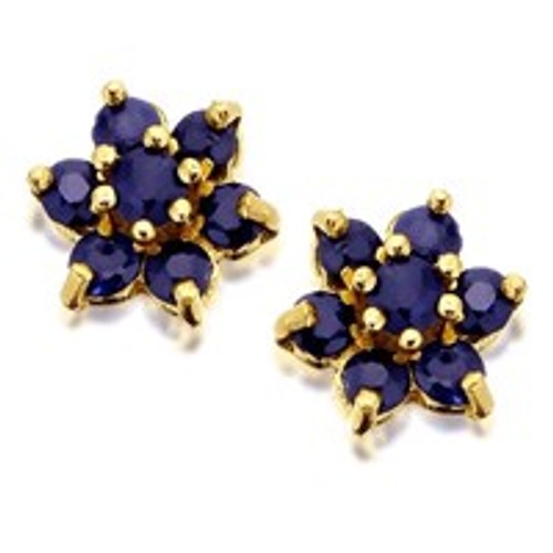 9ct Gold Sapphire Cluster...