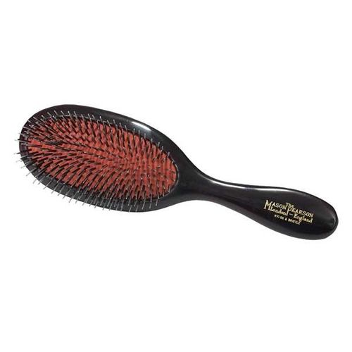 Handy Bristle & Nylon Hairbrush, Dark Ruby, Mason Pearson