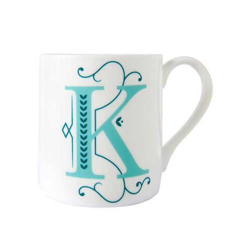 Alphabet K Mug, Fine Bone...