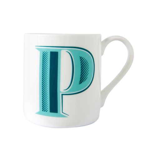 Alphabet P Mug, Fine Bone...