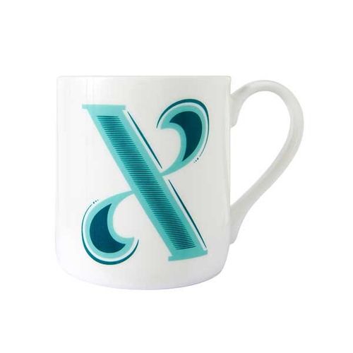 Alphabet X Mug, Fine Bone...