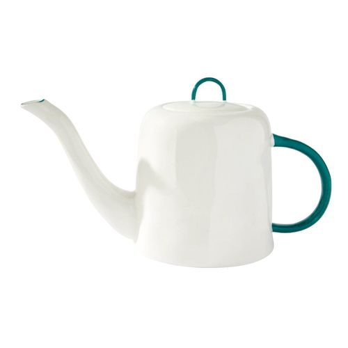 Teapot in Teal, Fine Bone...