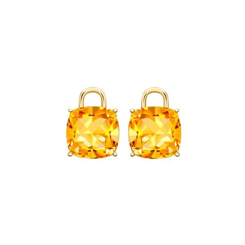 Cushion Citrine Drops in...