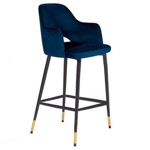 Brietta Velvet Bar Chair In...