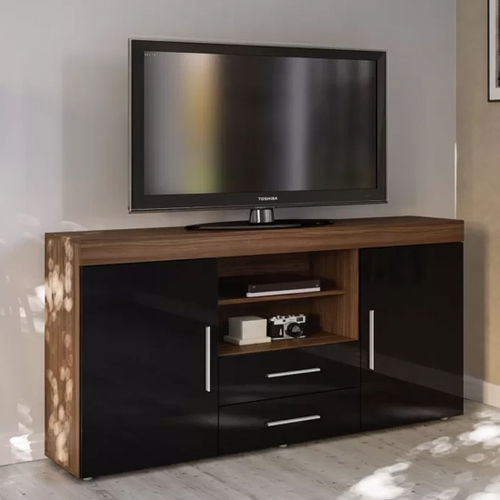 Edged Wooden TV Sideboard In...