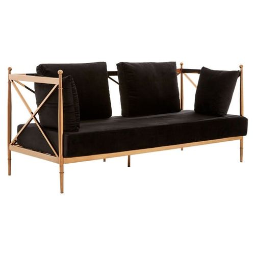 Kurhah Black Velvet 2 Seater...