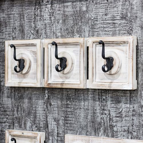 Orem Wooden Wall Hung 3 Hooks...