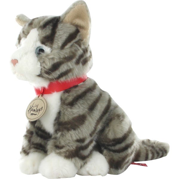 Hamleys Grey Tabby Cat Soft Toy 18.00 Mirror Online