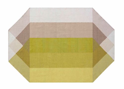 GAN Diamond Kilim Rug Pink &...