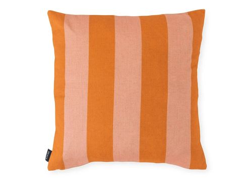 Heal's Cabana Stripe Cushion Orange/Pink 43cm x 43cm