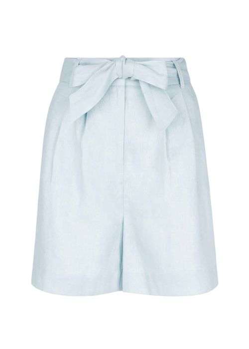 Vic Linen Shorts Sky Blue