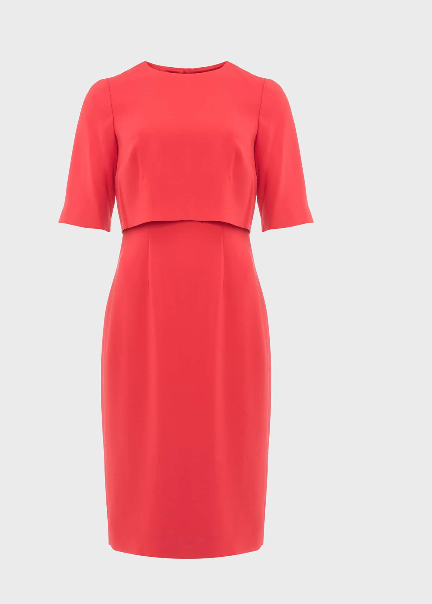 hobbs meera dress raspberry pink