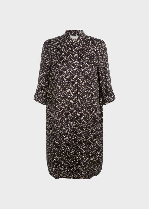 Marci Tunic Dress Navy Gold