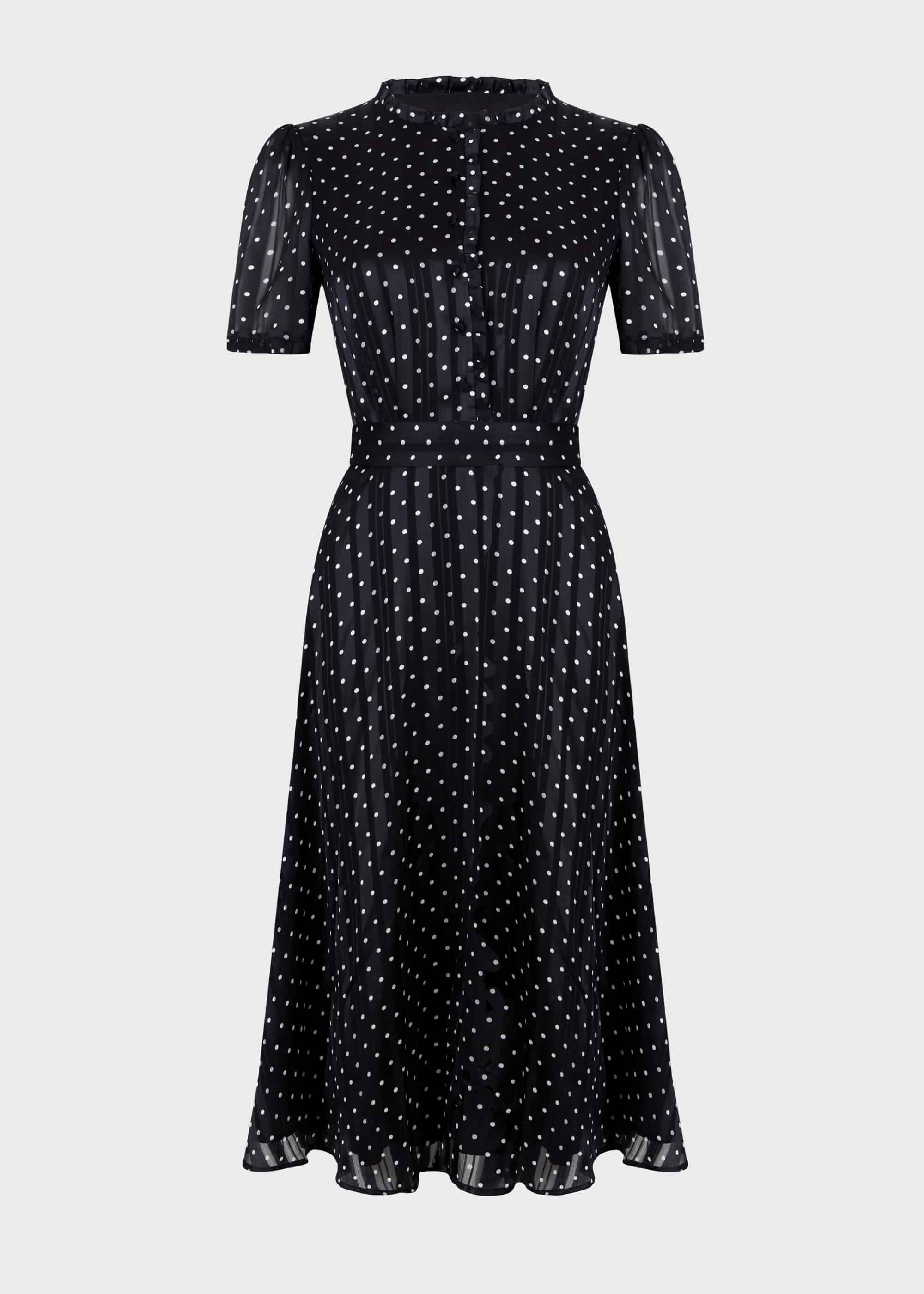 hobbs cecily spot dress