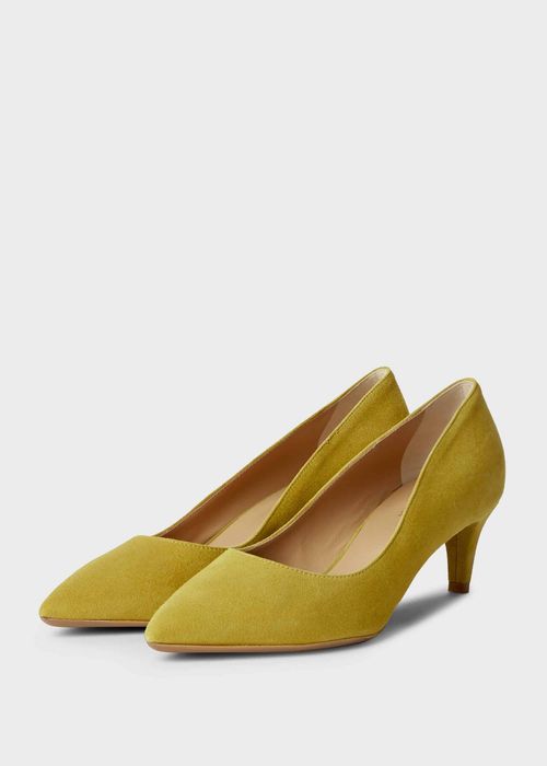 Polly Suede Kitten Heel Court...