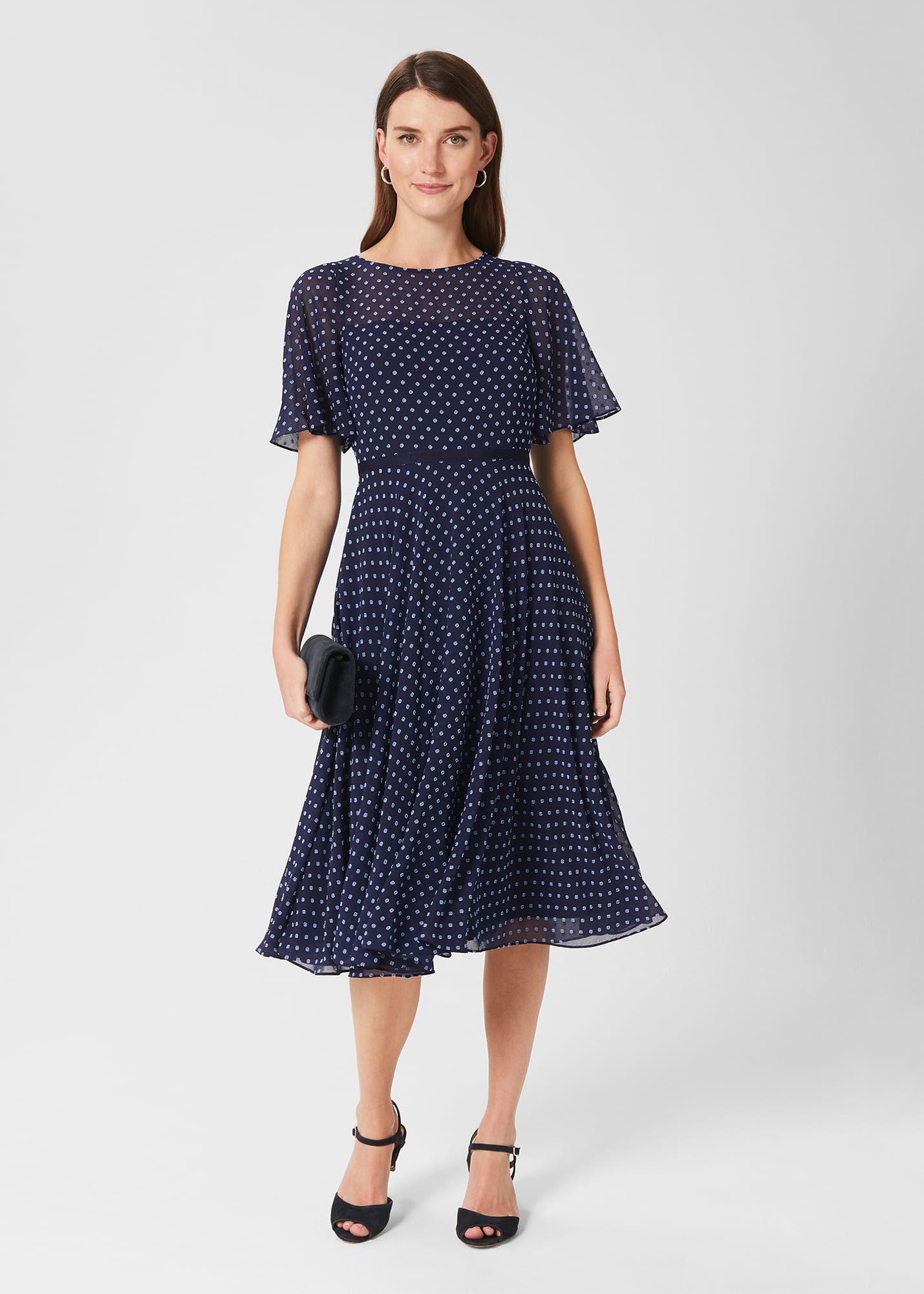Hobbs astraea spot dress discount