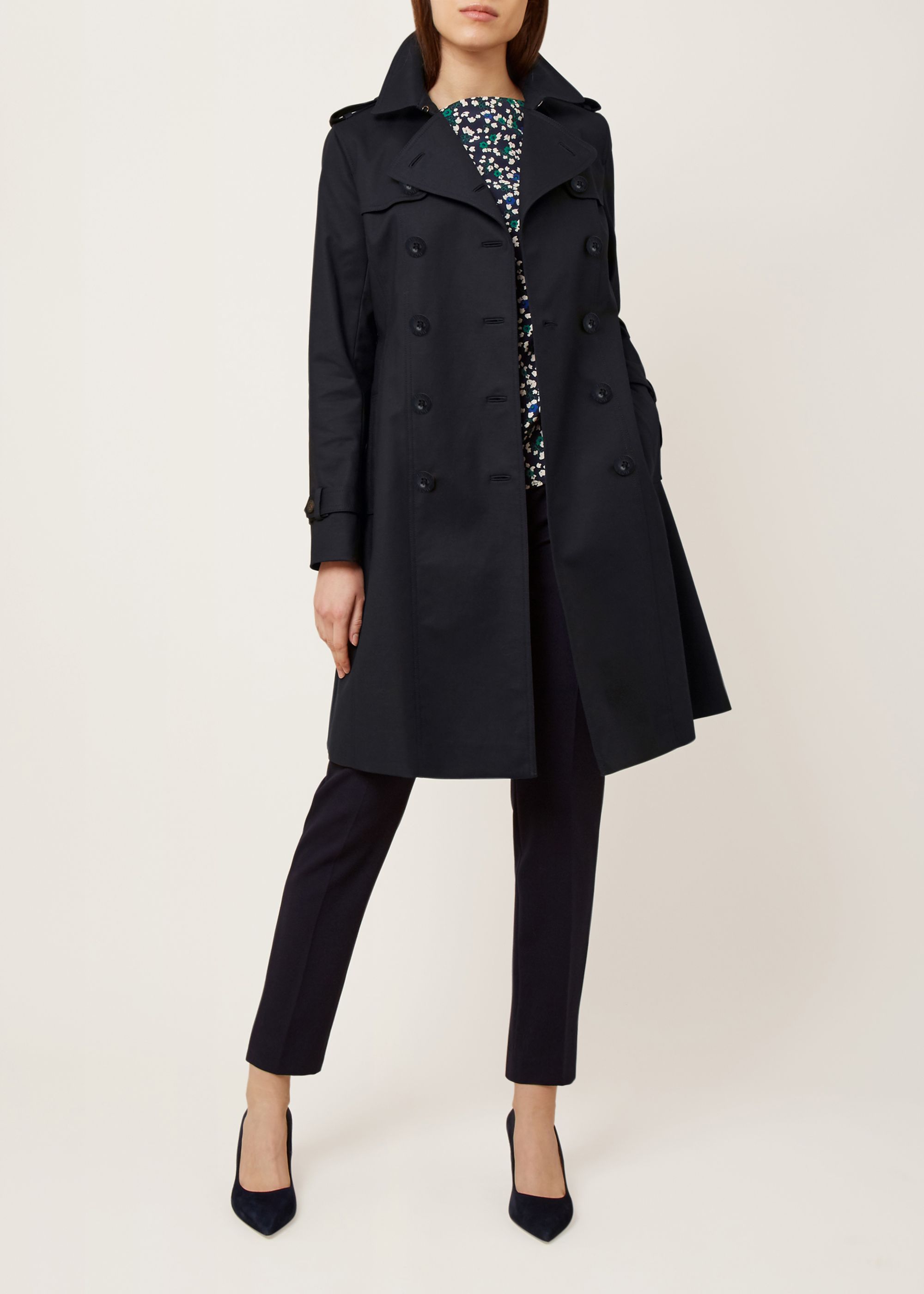 Saskia trench coat navy new arrivals