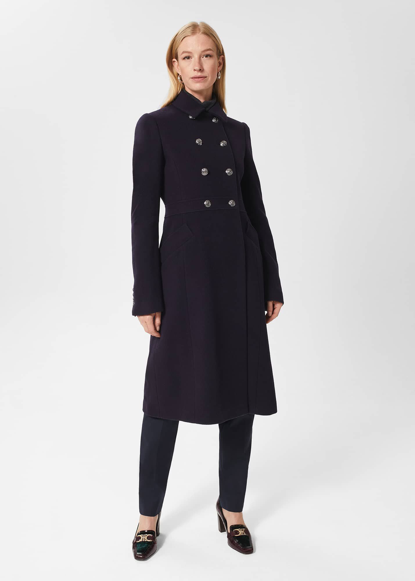 Hobbs carron coat navy on sale