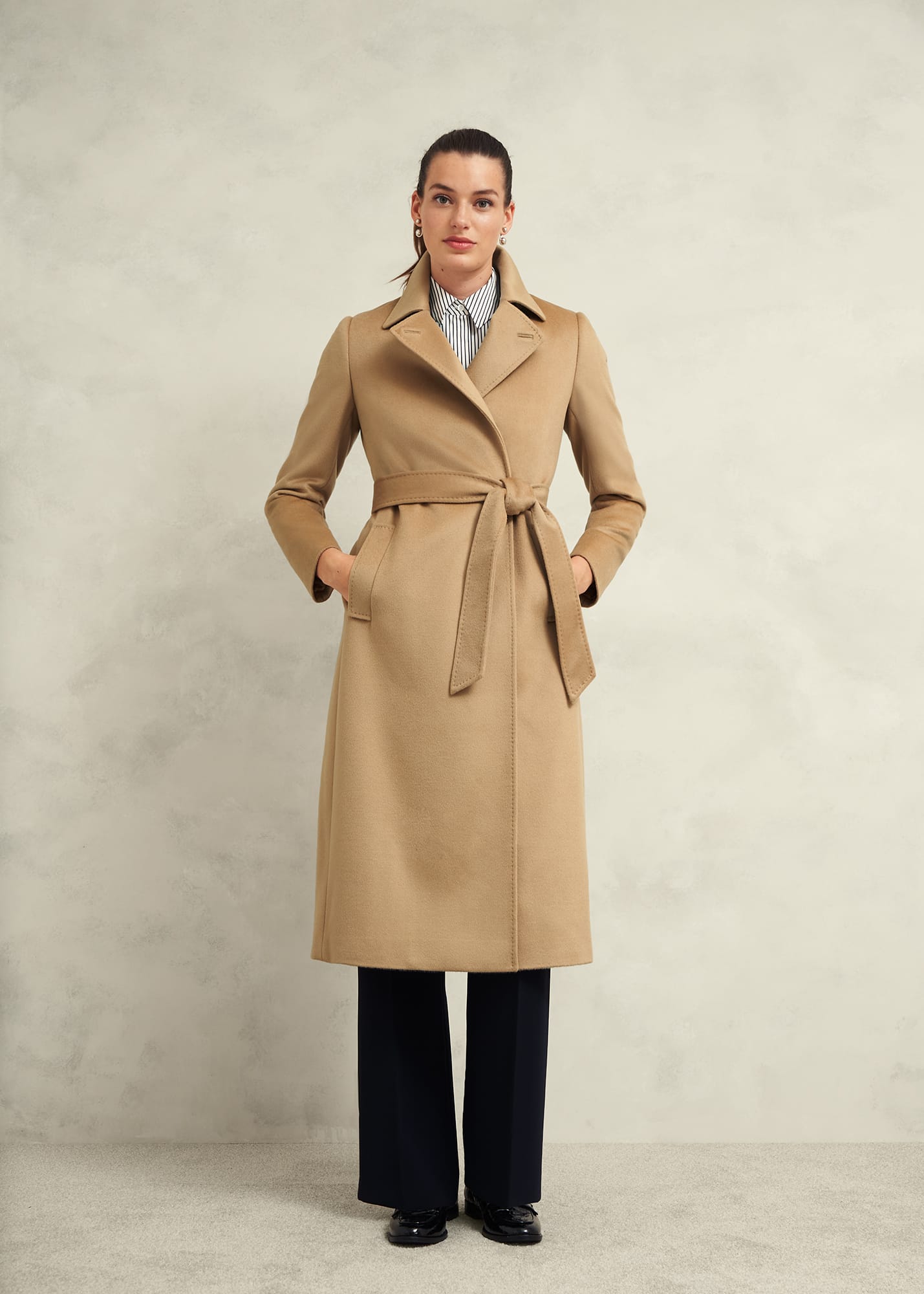 Hobbs beige coat discount
