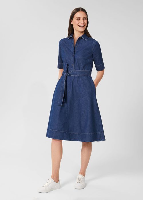 Della Spot Fit And Flare Dress