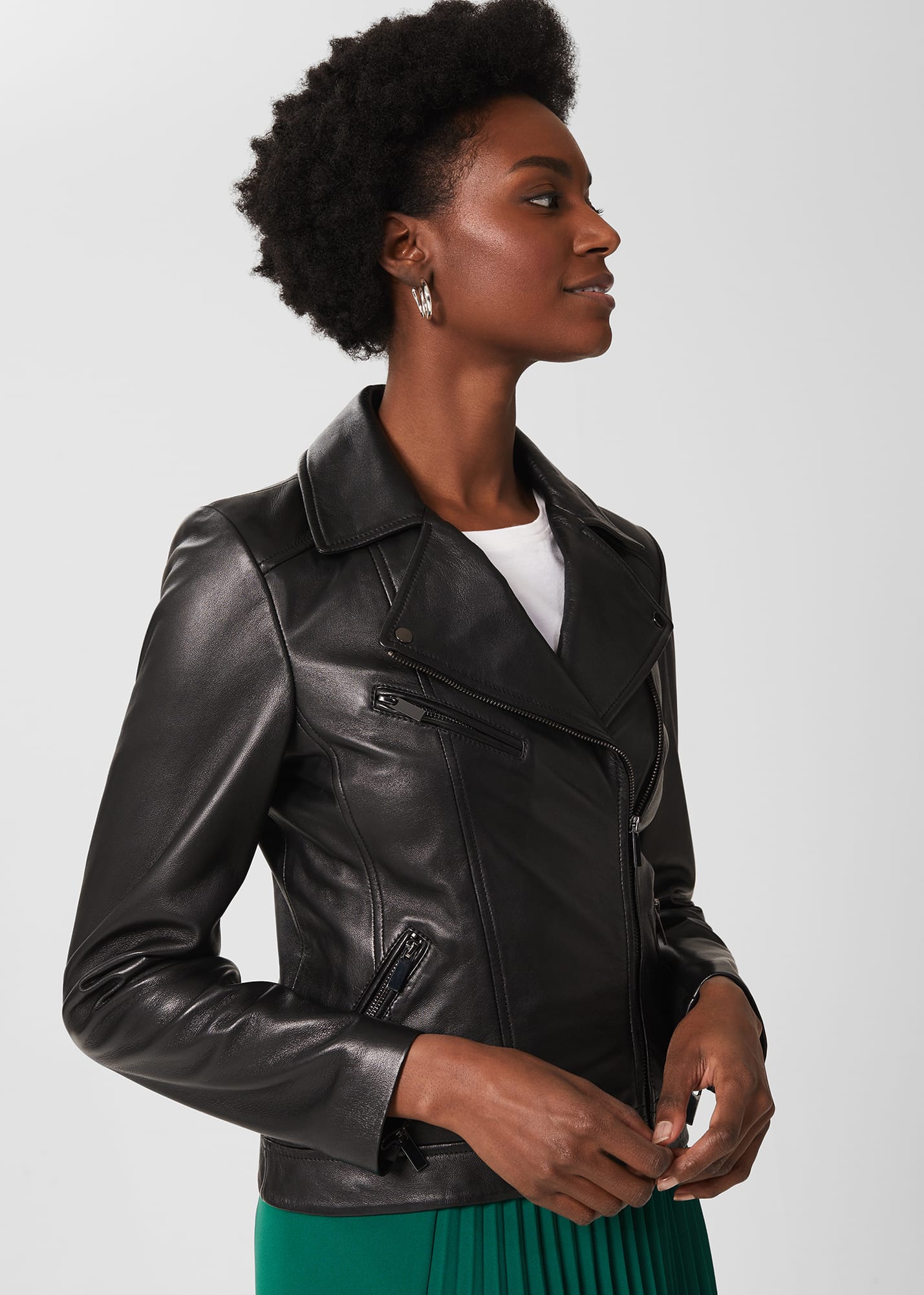 Hobbs leather jacket cheap