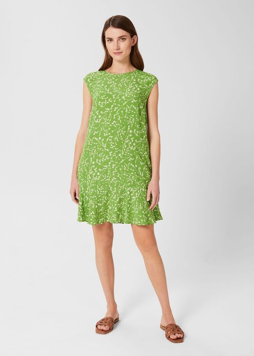 Hobbs Women's Catalina A Line Dress - Lime Green Ivry