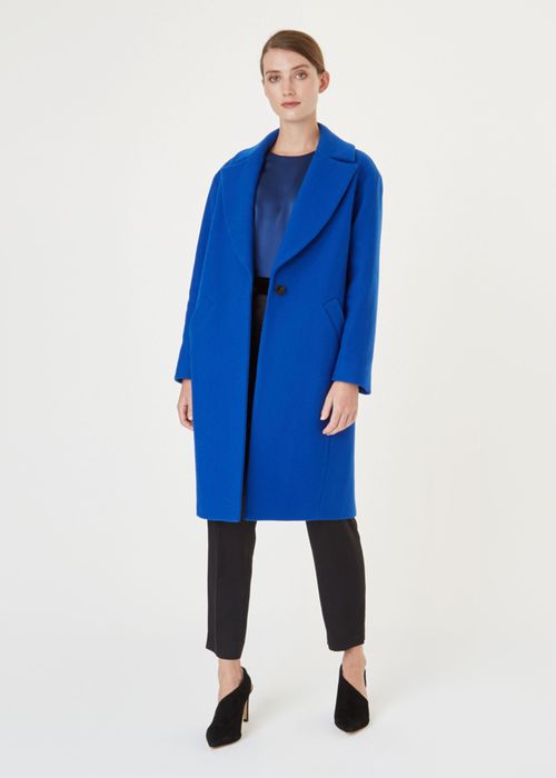 Hobbs Women's Jane Wool Blend Coat - Cobalt