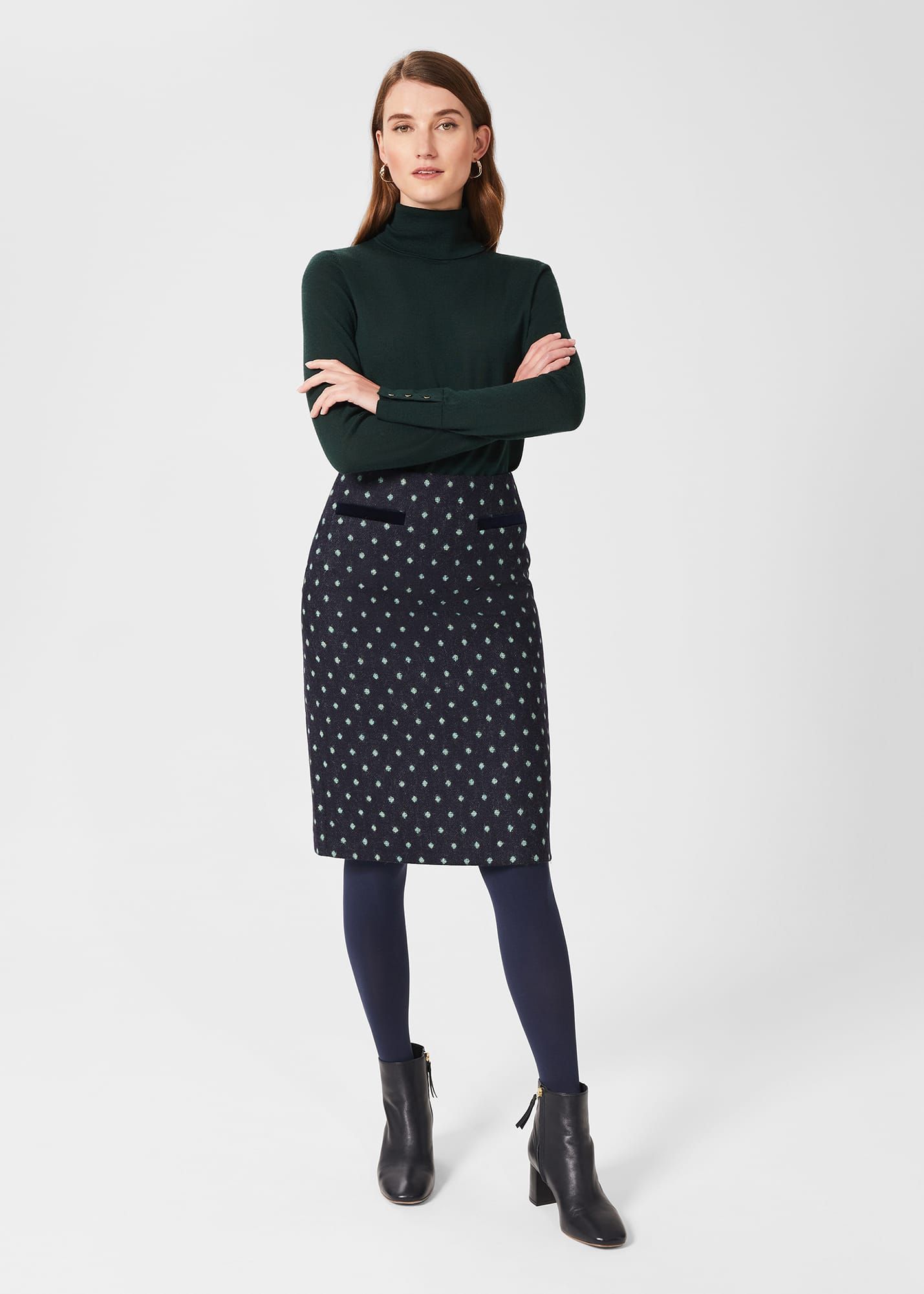 Hobbs polka dot skirt on sale