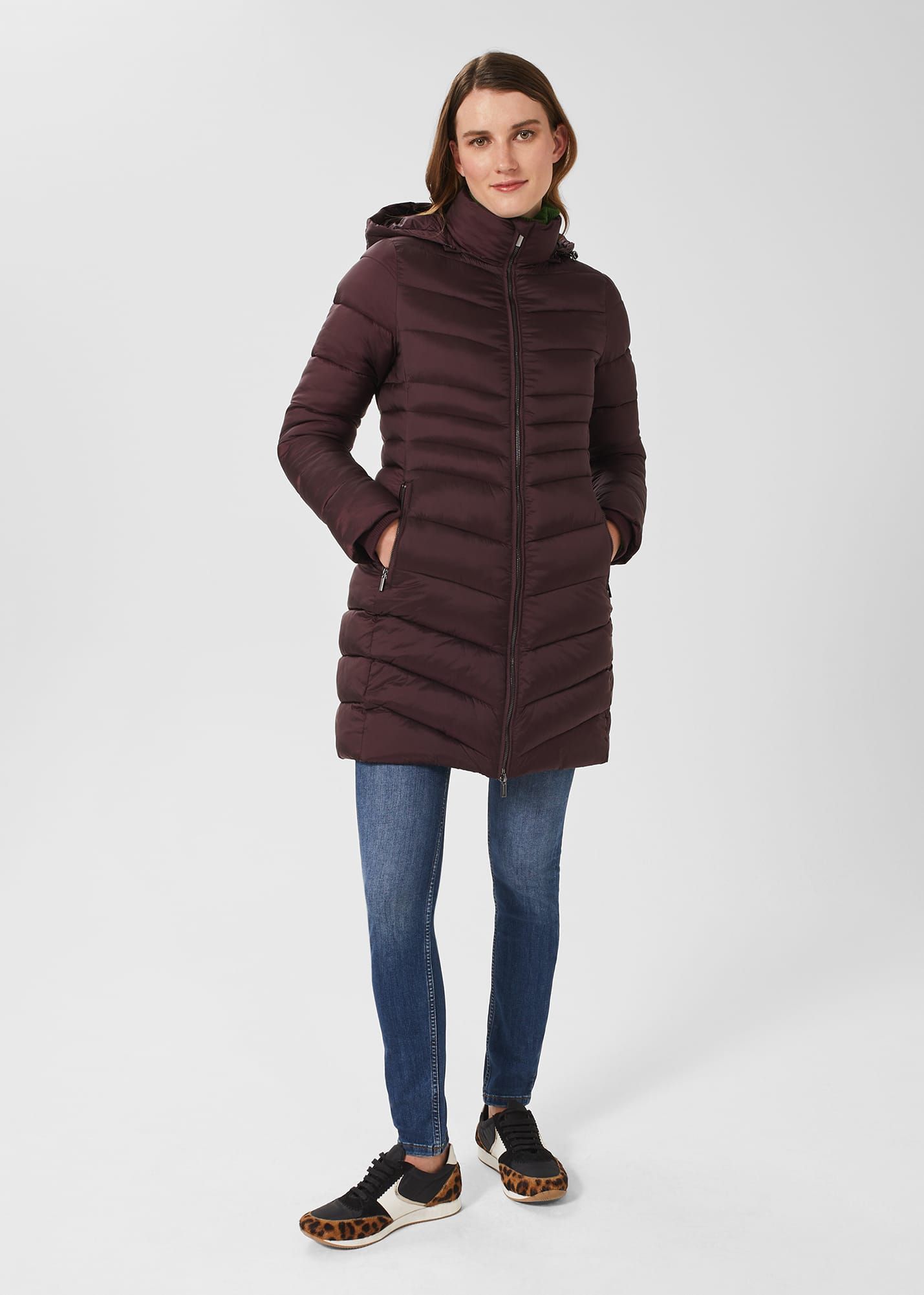 Hobbs lilian puffer coat navy deals
