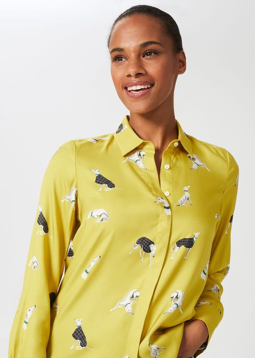 Hobbs Women's Alana Shirt - Yellow Multi