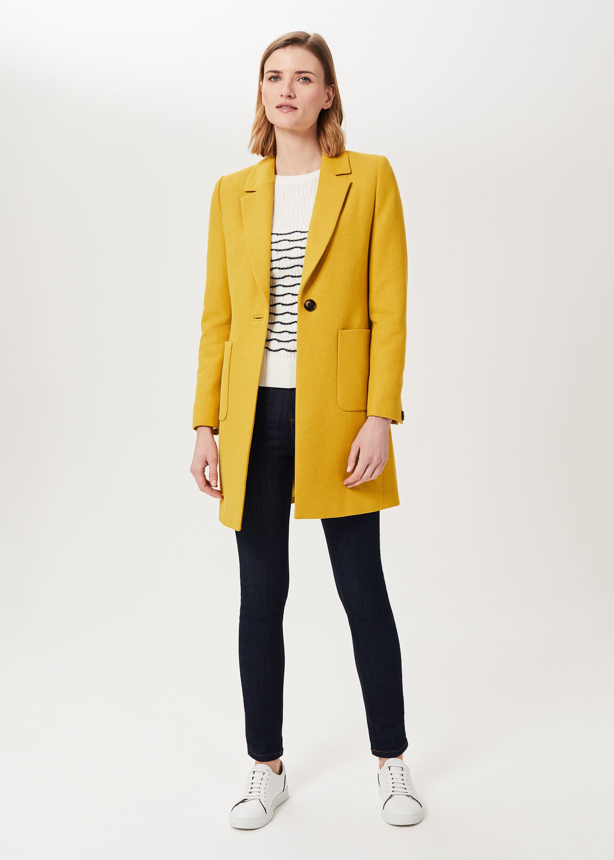 Petite mustard coat hotsell