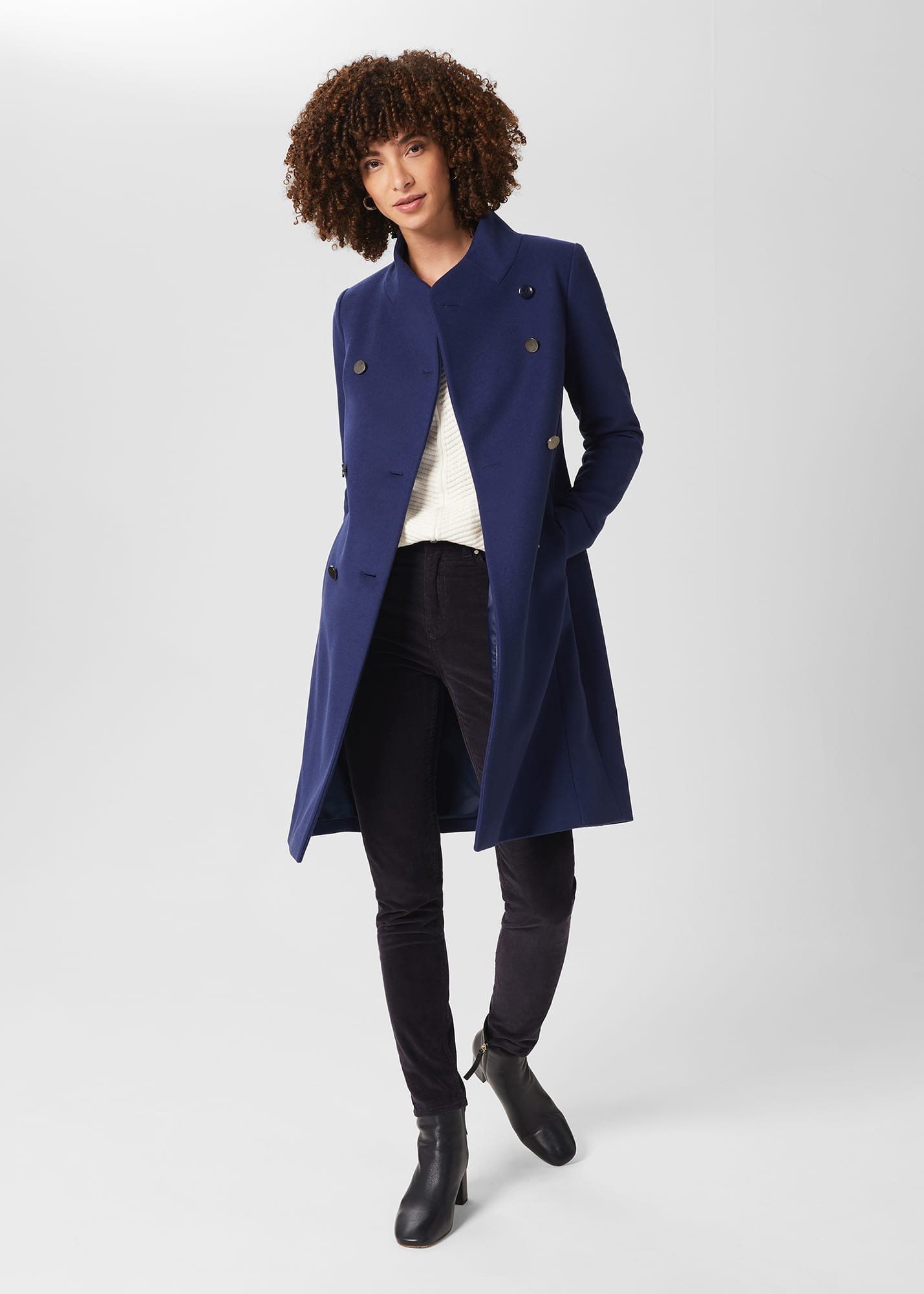 Hobbs milly wool blend coat online
