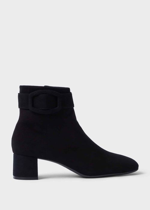 Hobbs Women's Hailey Suede Block Heel Ankle Boots - Black