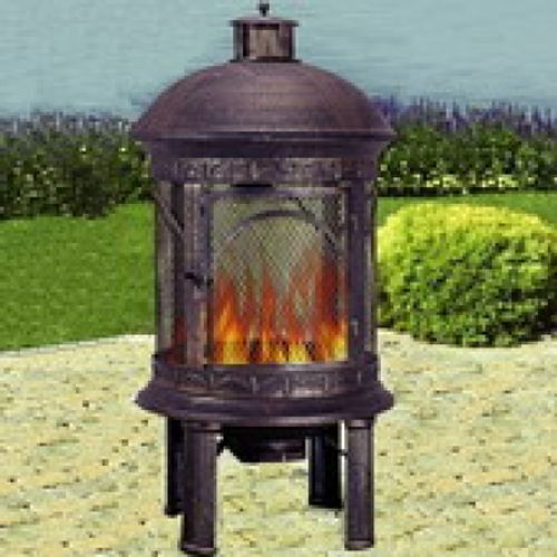 Holzkamin Gartenkamin...
