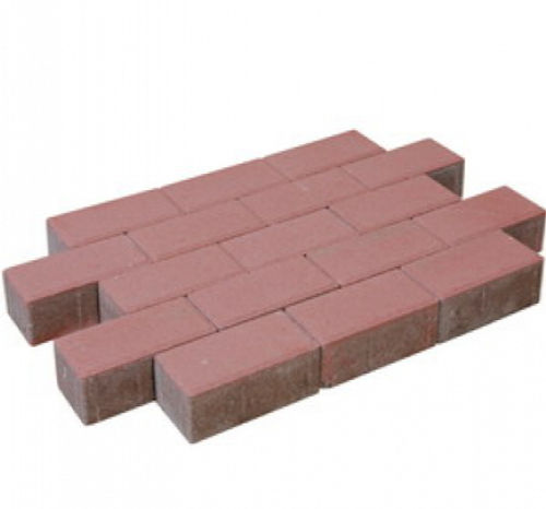 Pflastersteine beton rot...