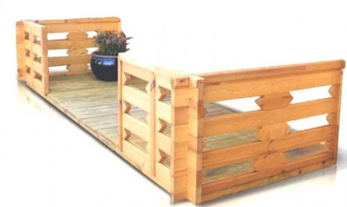 Veranda 400x150cm Gartenhaus...